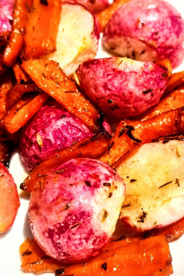 Miso Roasted Radishes
