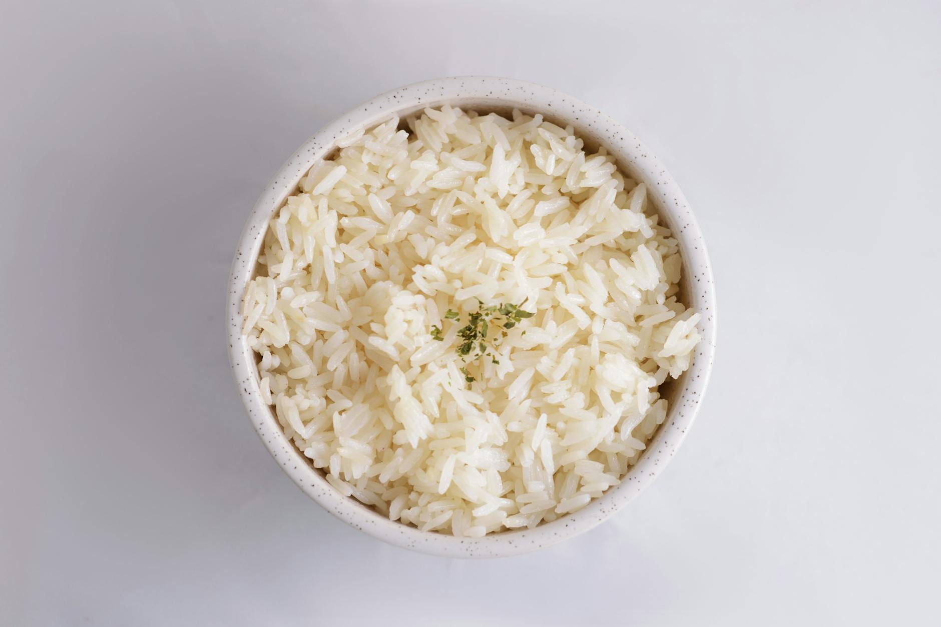 a bowl of cooked rice