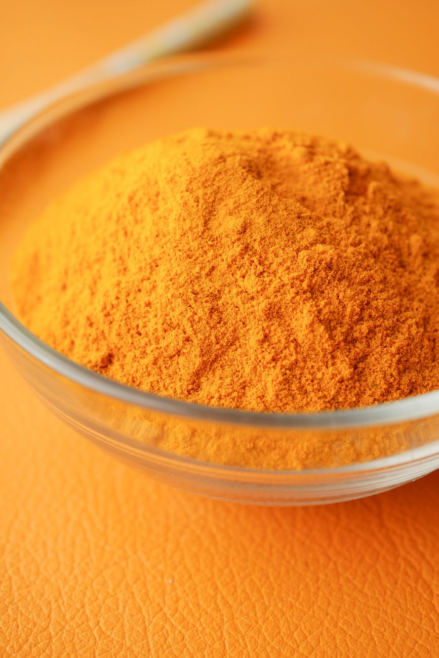 yellow powder in bowl